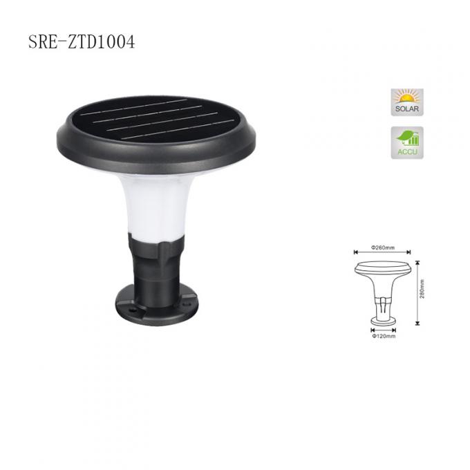 Luz accionada solar de la decoración de la luz del pilar del artículo al aire libre LED de la prenda impermeable del estilo contemporáneo