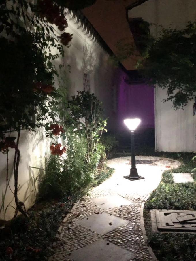 luz accionada solar del parque del jardín del paisaje de 3W con poste