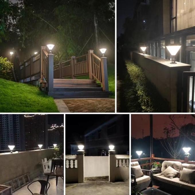 luz accionada solar del parque del jardín del paisaje de 3W con poste