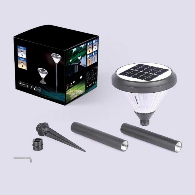 Luces de la salida del sol de Spike Solar Garden Light Global del césped de la yarda de la fundición de aluminio
