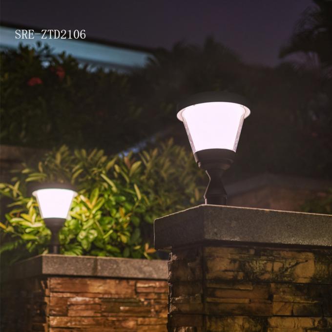 Lámpara impermeable del pilar de la decoración LED Soalr de la luz del pilar de la luz solar del jardín