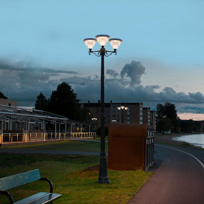 Los postes de alta calidad del LED poste cultivan un huerto luz solar del césped del pilar de la lámpara