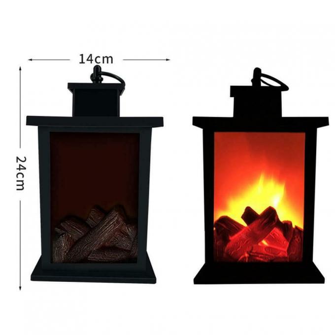 Luz simulada lámparas de la decoración del sitio del patio de la pila AA de la chimenea de la linterna de la llama del LED