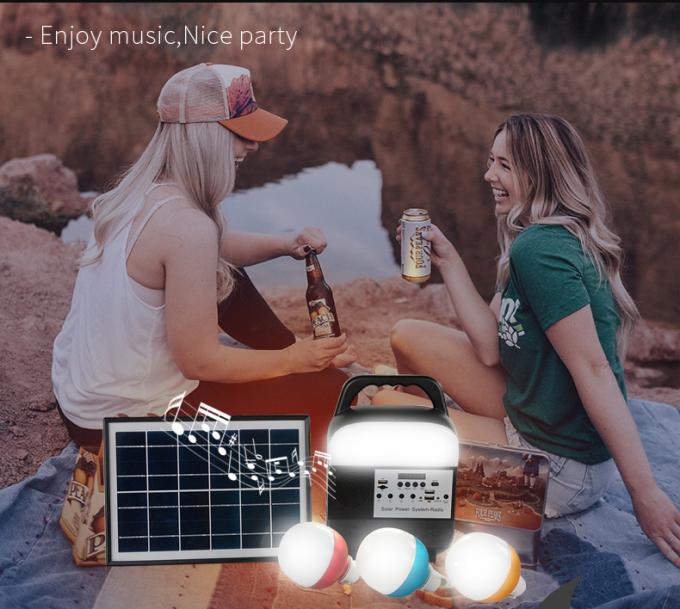 Nuevos sistema de iluminación casero solar 2021, convenientes para África, Nigeria, Kenia, 3 luces externas y la salida del USB