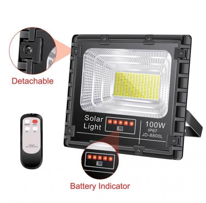 Reflector solar de iluminación al aire libre del LED con la batería de litio teledirigida