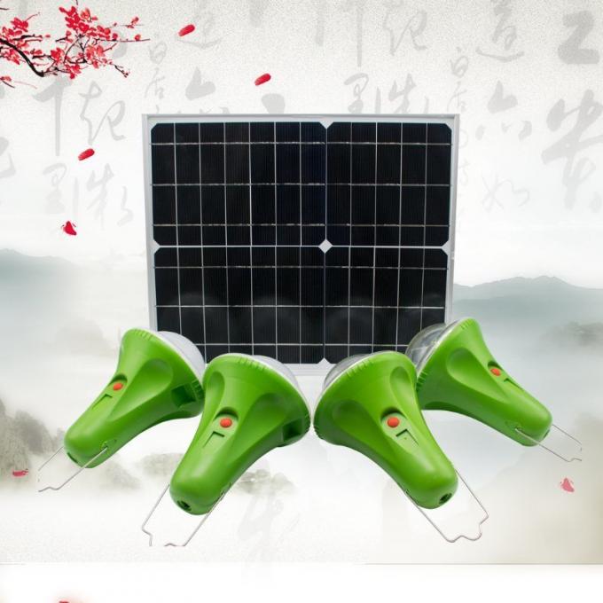 Lámpara de 4 PCS con la lámpara ahorro de energía del generador de energía solar teledirigido