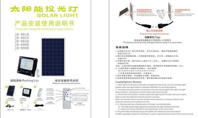 Luz solar del jardín LED 25W 60W 100W Jd-8840