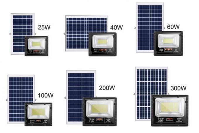 luces de inundación solares de la luz solar de la cartelera del poder más elevado de 200W 300W para encenderse