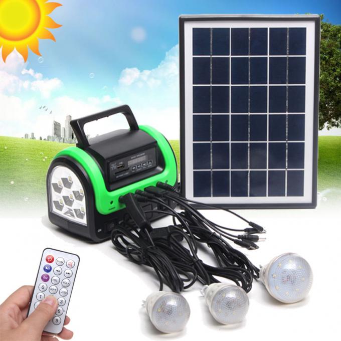 Nueva lámpara solar portátil con la lámpara solar de 3 LED con la luz solar móvil de la carga 5W 6V