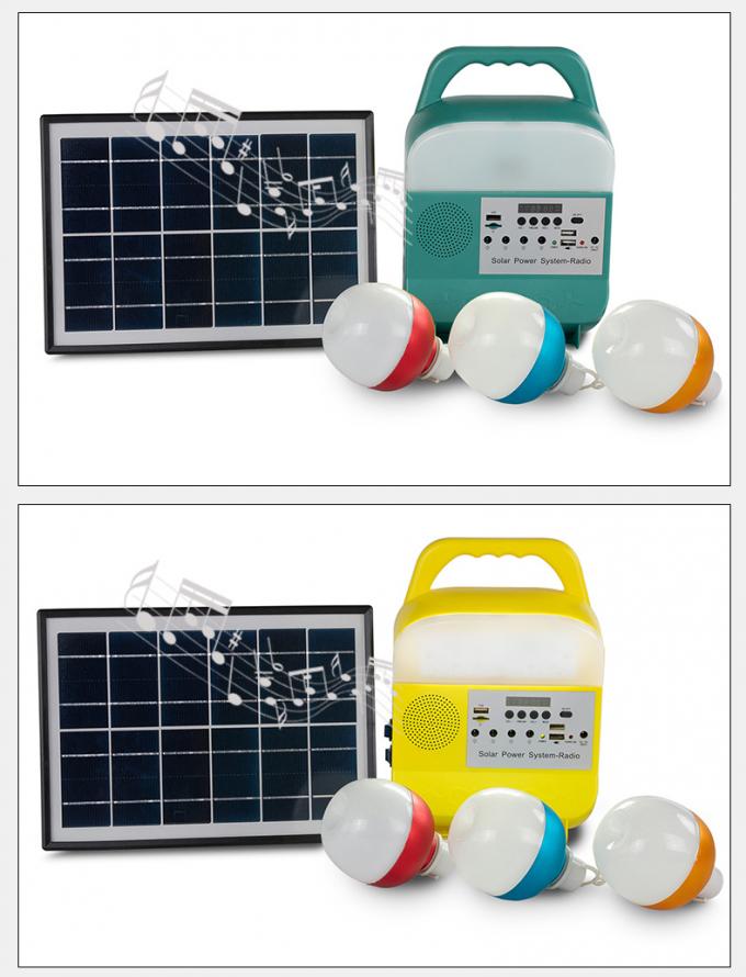 Pequeña emergencia al aire libre solar del sistema de iluminación con la lámpara móvil del poder del Presidente de radio de Bluetooth