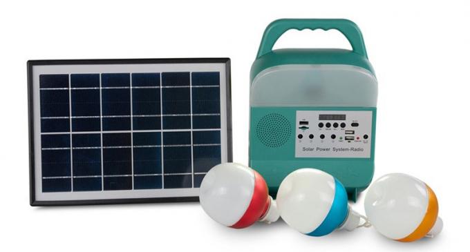 Linterna multifuncional portátil portátil al aire libre del sistema de la generación de energía solar con la radio audio recargable de Bluetooth