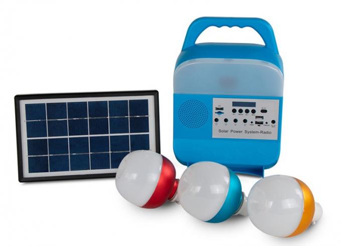 Linterna multifuncional portátil portátil al aire libre del sistema de la generación de energía solar con la radio audio recargable de Bluetooth