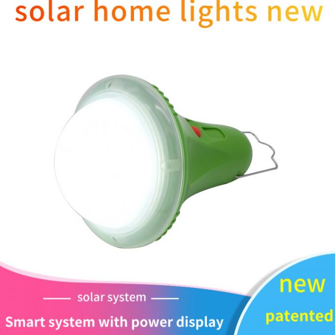 sistema de iluminación casero solar de 30W 25W con las lámparas solares incorporadas 5200mAh de las lámparas de 4PCS LED