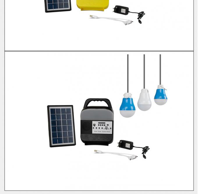 Luz solar de iluminación casera del producto 5V Kit Power System Radio 3W 5W 10W de la fábrica de China