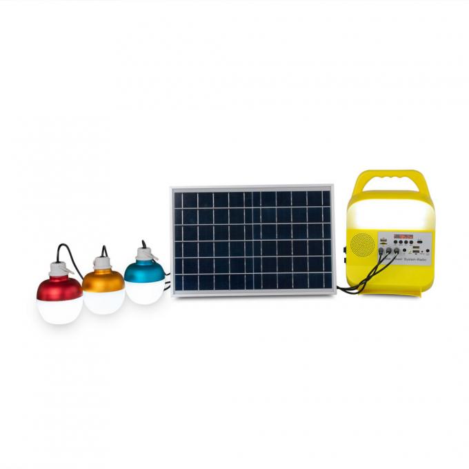 2021 nuevas luces solares con la radio solar FM solar del sistema eléctrico portátil solar de radio