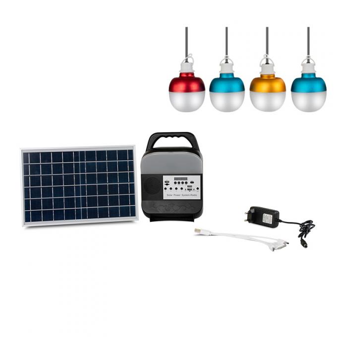 sistema eléctrico solar portátil de 30W 25W con la radio de FM