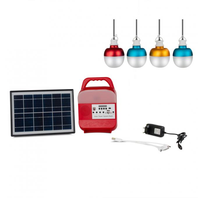 sistema eléctrico solar portátil de 30W 25W con la radio de FM
