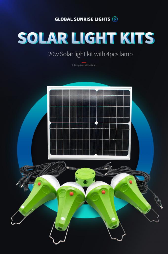 Equipo casero de Mini Solar Energy System Lighting de 2020 mejoras con teledirigido