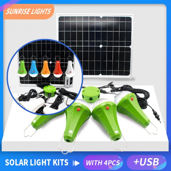 Equipo casero de Mini Solar Energy System Lighting de 2020 mejoras con teledirigido