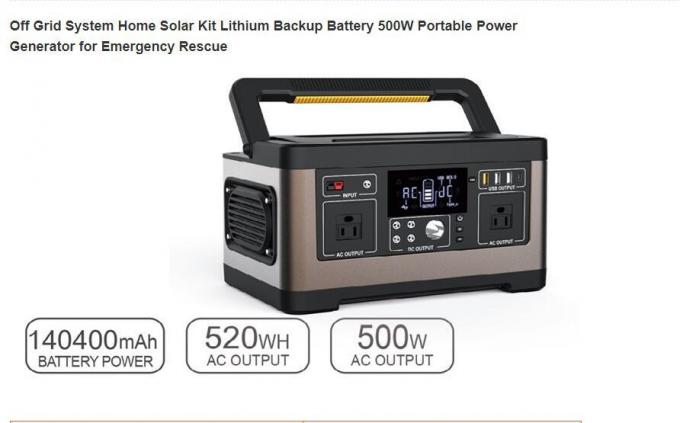 Nuevo inversor de energía solar portátil del sistema Kit Charging Station Solar Power
