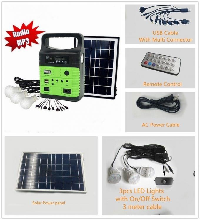 interior solar de la lámpara 10W de la radio solar solar de FM encendiendo 3790 luces globales de la salida del sol