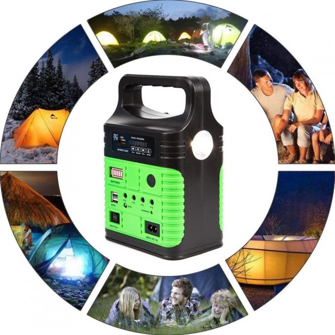 Equipo solar de la radio solar de FM de la luz casera solar Kit Global Sunrise Lights de la Sistema Solar 10W de la rejilla 6