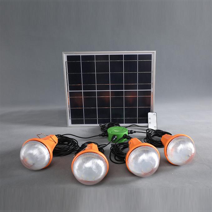 Lámpara recargable solar solar del sistema de energía de la energía 475lum con el eje de 6 agujeros