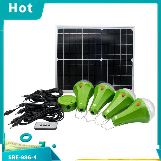 El LED accionado solar vertió la luz con el sistema de iluminación casero solar teledirigido