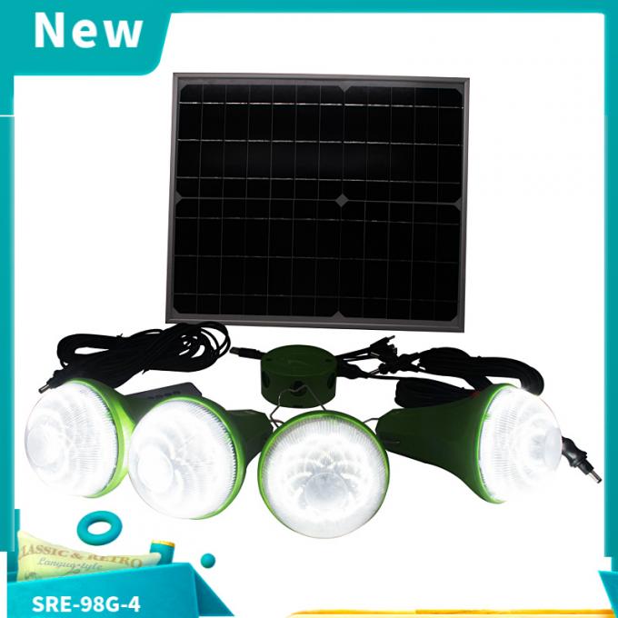 El LED accionado solar vertió la luz con el sistema de iluminación casero solar teledirigido