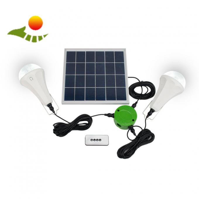Luces globales de la salida del sol de la Sistema Solar de la iluminación del panel solar del cargador USB ligero solar casero del equipo