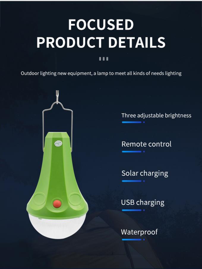 Luces globales de la salida del sol de la Sistema Solar de la iluminación del panel solar del cargador USB ligero solar casero del equipo