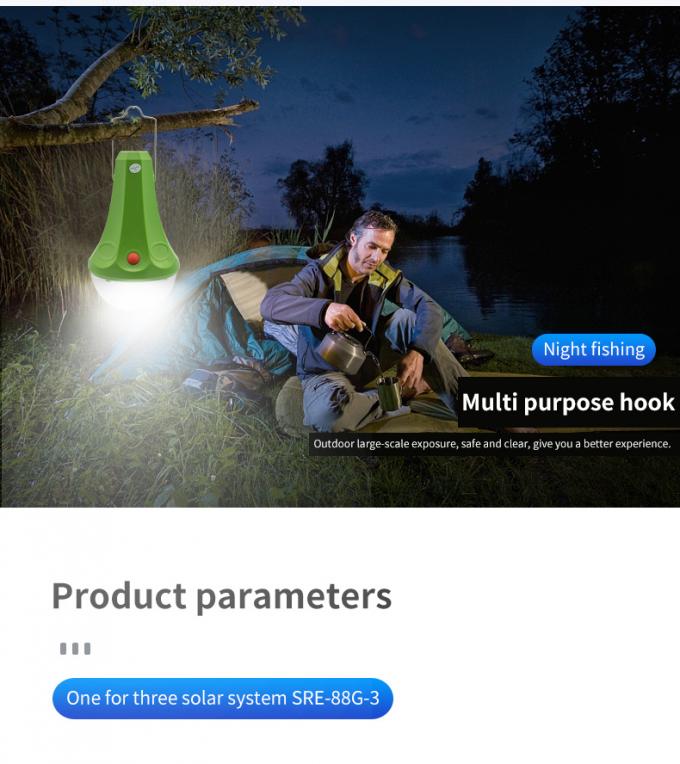Luces globales de la salida del sol de la Sistema Solar de la iluminación del panel solar del cargador USB ligero solar casero del equipo