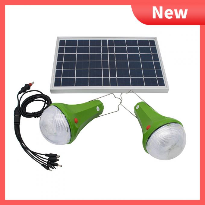 Lámparas de iluminación solares del bulbo de Kit Panel 6W 6V LED