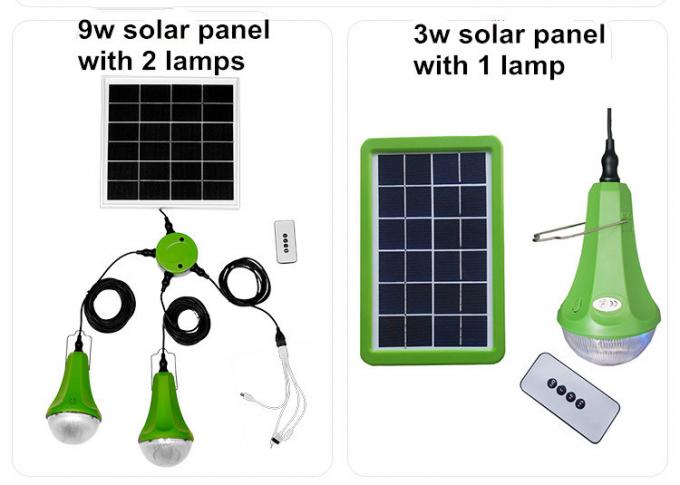 Lámparas de iluminación solares del bulbo de Kit Panel 6W 6V LED