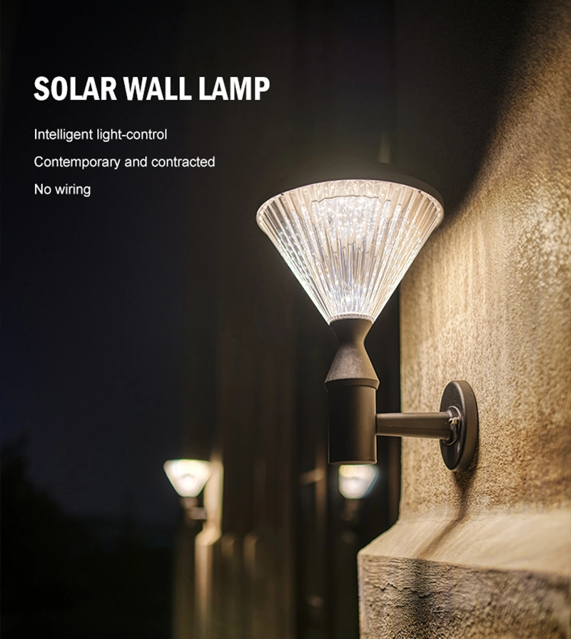 Lámpara de seguridad inalámbrica al aire libre de la luz solar de la pared del alto brillo 5w de DC 6V SMD2835 0