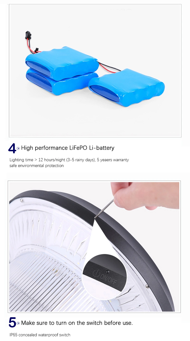Luz solar impermeable al aire libre al por mayor de la pared de IP65 3000K 6000K con el CE RoHS