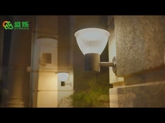 Pared solar al aire libre elegante diseñada Lamp-B4001 de pared del LED de la lámpara del sensor del jardín impermeable solar del sistema